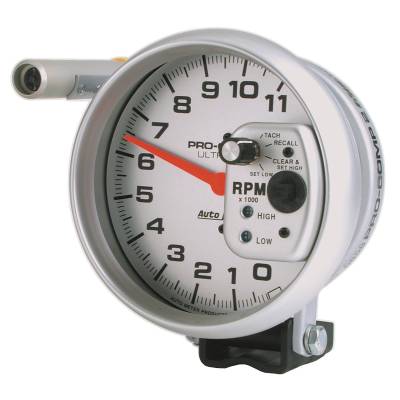 Auto Meter - Auto Meter Gauge; Tach; 5in.; 11k RPM; Pedestal w/Quick Lite; w/Peak Memory; Ultra-Lite 6858