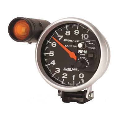 Auto Meter - Auto Meter Gauge; Tach; 5in.; 10k RPM; Pedestal w/ext. Shift-Lite/Memory; Sport-Comp 3906