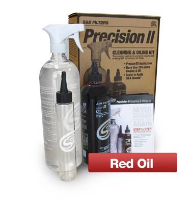 S&B Filters - S&B Filters Precision II: Cleaning & Oil Kit (Red Oil)