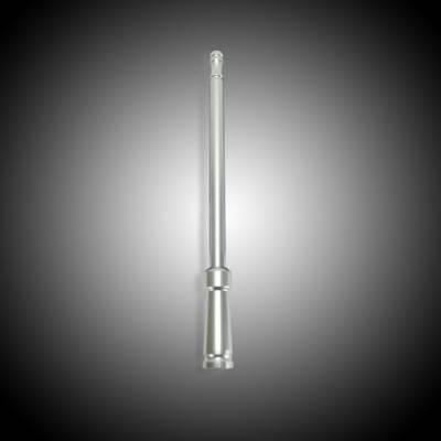 Recon Lighting - Extended Range Aluminum 12" Shorty Antenna - Universal Fitment Fits All Makes & Models w/ OEM Factory Threaded Antenna - BRUSHED ALUMINUM
