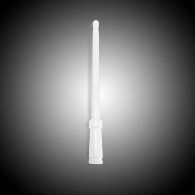 Recon Lighting - Extended Range Aluminum 12" Shorty Antenna - Universal Fitment Fits All Makes & Models w/ OEM Factory Threaded Antenna - WHITE