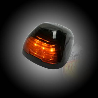 Recon Lighting - Ford 99-16 Superduty (1-Piece Single Cab Light) Smoked Lens with Amber LED's - 1-Piece Single Cab Light ONLY