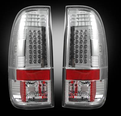 Recon Lighting - Ford Superduty F250HD/350/450/550 08-16 LED TAIL LIGHTS - Clear Lens