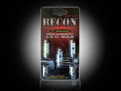 Recon Lighting - GM Dome Light Set LED Replacement - Fits GMC & Chevy 00-07 Sierra & Silverado (CLASSIC BODY STYLE) 1 Set Required for Both 2-Door & 4-Door Trucks