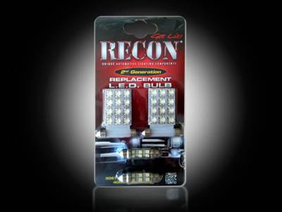 Recon Lighting - GM Dome Light Set LED Replacement - Fits GMC & Chevy 07-14 Sierra & Silverado - 1 Set Required for Both 2-Door & 4-Door Trucks