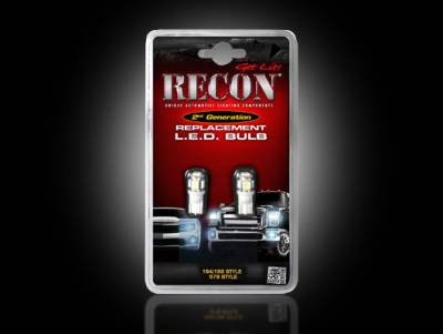 Recon Lighting - Green LED License Plate & Red LED Running Light Bulb Kit - (Attn: These Bulbs ONLY fit inside of Part # 264900 & 264902 & 264903 for customers wishing to change the license plate illumination color) - GREEN & RED