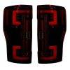Recon Lighting - RECON 264299RD Ford Superduty F250/350/450/550 17-18 (Replaces OEM Halogen Style Tail Lights with or without BLIS Blind Spot Warning System) OLED TAIL LIGHTS – Red Lens