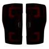 Recon Lighting - RECON 264299RBK Ford Superduty F250/350/450/550 17-18 (Replaces OEM Halogen Style Tail Lights with or without BLIS Blind Spot Warning System) OLED TAIL LIGHTS – Dark Red Smoked Lens