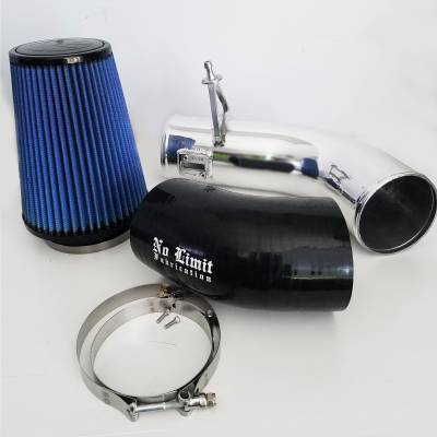 No Limit Fabrication  - 6.7 Cold Air Intake Polished Oiled Filter 2017-Present No Limit Fabrication