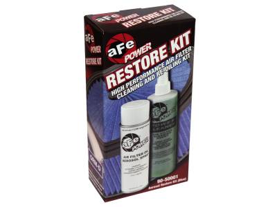 AFE - Air Filter Restore Kit: 6.5 oz Blue Oil & 12 oz Power Cleaner (Aerosol Spray Oil)
