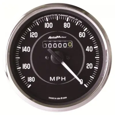 Auto Meter - Auto Meter Gauge; Speedometer; 4in.; 180mph; Mechanical (Reverse Rotation); Cobra 201005