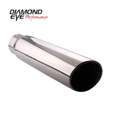 Diamond Eye Performance TIP; ROLLED ANGLE CUT; 5in. ID X 5in. OD X 18in. LONG; 304 STAINLESS 5518RA