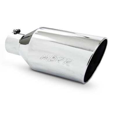 MBRP Exhaust Tip, 8" O.D., Rolled End, 4" inlet 18" in length, T304 T5128
