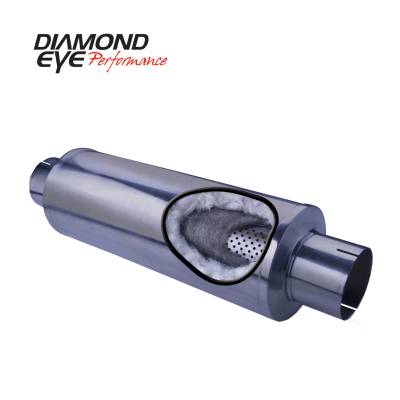 Diamond Eye Performance PERFORMANCE DIESEL EXHAUST PART-4in. 409 STAINLESS STEEL PERFORMANCE PERFORATED 460050