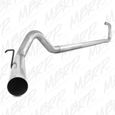 MBRP Exhaust 4" Turbo Back, Single Side Off-Road - no muffler S6212PLM