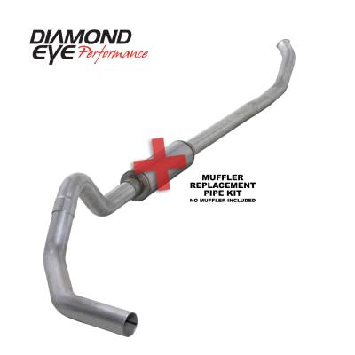 Exhaust Systems / Manifolds - Turbo Back Duals - Diamond Eye Performance - Diamond Eye Performance 2003-2004.5 DODGE 5.9L CUMMINS 2500/3500 (ALL CAB AND BED LENGTHS)-4in. ALUMINIZ K4218A-RP