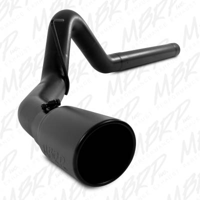 Exhaust Systems / Manifolds - Turbo Back Single - MBRP Exhaust - MBRP Exhaust 4" Filter Back, Single Side Exit, Black Coated S6120BLK