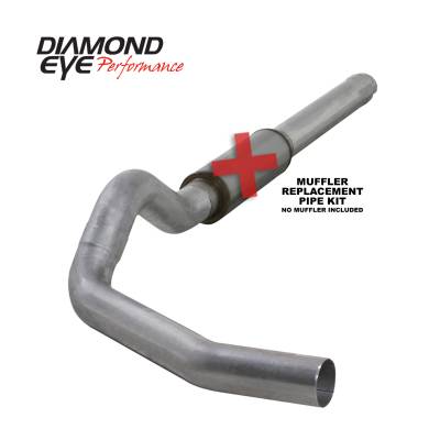 Exhaust Systems / Manifolds - Turbo Back Single - Diamond Eye Performance - Diamond Eye Performance 2004.5-2007.5 DODGE 5.9L CUMMINS 2500/3500 (ALL CAB AND BED LENGTHS)-5in. ALUMIN K5244A-RP