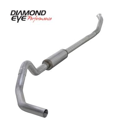 Exhaust Systems / Manifolds - Turbo Back Single - Diamond Eye Performance - Diamond Eye Performance 2004.5-2007.5 DODGE 5.9L CUMMINS 2500/3500 (ALL CAB AND BED LENGTHS)-4in. ALUMIN K4232A