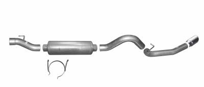 Exhaust Systems / Manifolds - Turbo Back Duals - Gibson Performance Exhaust - Gibson Performance Exhaust Cat-Back Single Exhaust System, Aluminized 316607