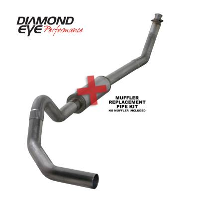 Exhaust Systems / Manifolds - Turbo Back Duals - Diamond Eye Performance - Diamond Eye Performance 1994-2002 DODGE 5.9L CUMMINS 2500/3500 (ALL CAB AND BED LENGTHS)-4in. 409 STAINL K4212S-RP