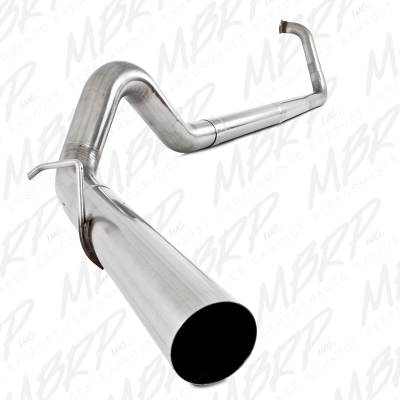 MBRP Exhaust 4" Turbo Back, Off Road, Single, No Muffler, T409 S6212SLM