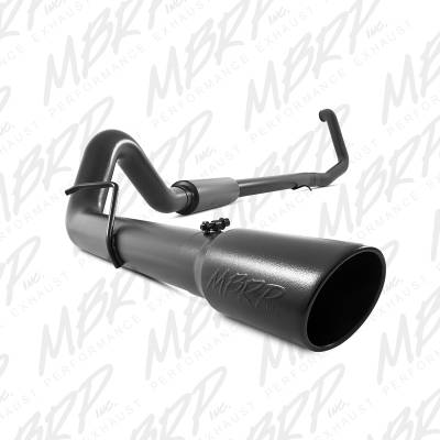 MBRP Exhaust 4" Turbo Back, Single Side Black Coated S6200BLK