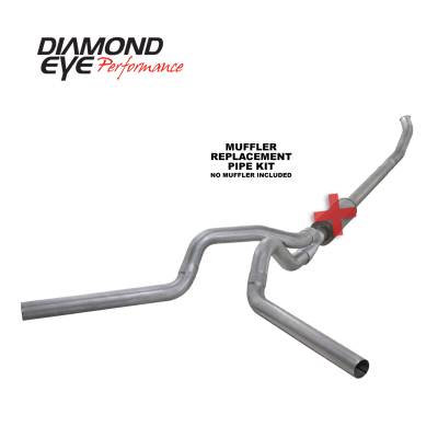 Exhaust Systems / Manifolds - Turbo Back Duals - Diamond Eye Performance - Diamond Eye Performance 2004.5-2007.5 DODGE 5.9L CUMMINS 2500/3500 (ALL CAB AND BED LENGTHS)-4in. ALUMIN K4233A-RP