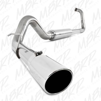 MBRP Exhaust 4" Turbo Back, Single Side Exit, Off-Road, T409 S6212409
