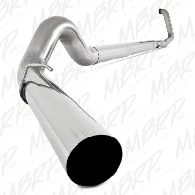 MBRP Exhaust 5" Turbo Back, Off Road, Single, No Muffler, T409 S6222SLM
