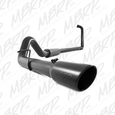 MBRP Exhaust 4" Turbo Back, Single Side Exit, Off-Road, Black Finish S6212BLK