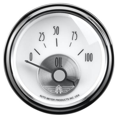 Auto Meter - Auto Meter Gauge; Oil Press; 2 1/16in.; 100psi; Elec; Prestige Pearl 2026 - Image 2