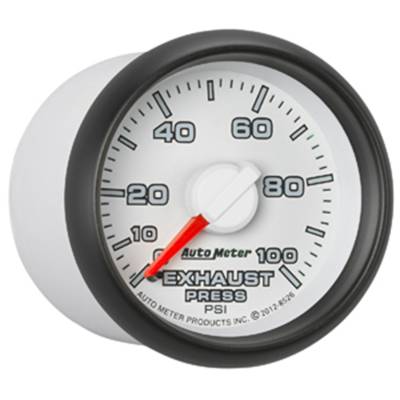 Auto Meter Gauge; Exhaust Press.; 2 1/16in.; 100psi; Mechanical; Ram Gen 3 Factory Match 8526