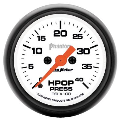 Auto Meter Gauge; High Press Oil Pump; 2 1/16in.; 4kpsi; Digital Stepper Motor; Phantom 5796