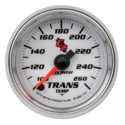 Auto Meter Gauge; Transmission Temp; 2 1/16in.; 100-260deg. F; Digital Stepper Motor; C2 7157