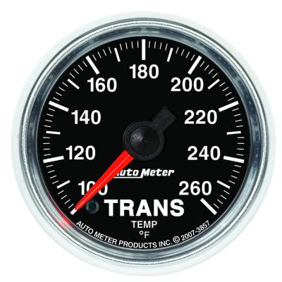 Auto Meter Gauge; Transmission Temp; 2 1/16in.; 100-260deg. F; Digital Stepper Motor; GS 3857