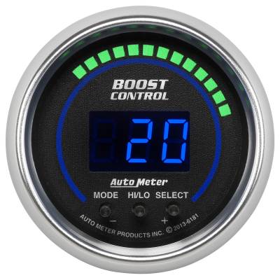 Auto Meter Gauge; Boost Controller; 2 1/16in.; 30inHg-30psi; incl. solenoid; Digital; Cobal 6181