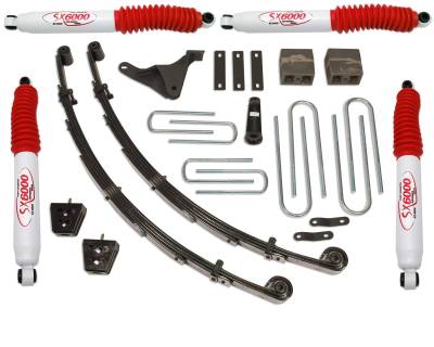 Tuff Country COMPLETE KIT (W/SX6000 SHOCKS) FORD F250/F350 4IN. 24955KH