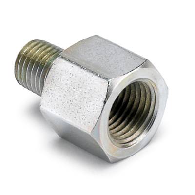 Auto Meter Fitting; Adapter; 1/8in. NPTF Female to 1/16in. NPT Male; for Ford Fuel Rail 3280
