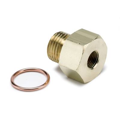 Auto Meter - Auto Meter Fitting; Adapter; Metric; M16x1.5 Male to 1/8in. NPTF Female; Brass 2268 - Image 2