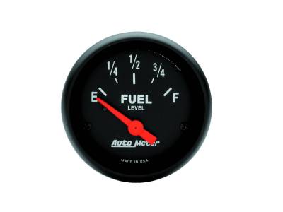 Auto Meter Gauge; Fuel Level; 2 1/16in.; 0E to 30F; Elec; Z Series 2648