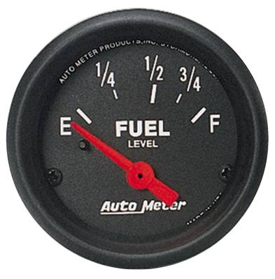 Auto Meter Gauge; Fuel Level; 2 1/16in.; 0E to 90F; Elec; Z Series 2641