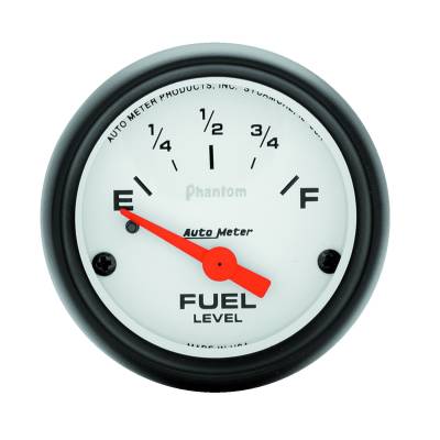 Auto Meter Gauge; Fuel Level; 2 1/16in.; 0E to 30F; Elec; Phantom 5717