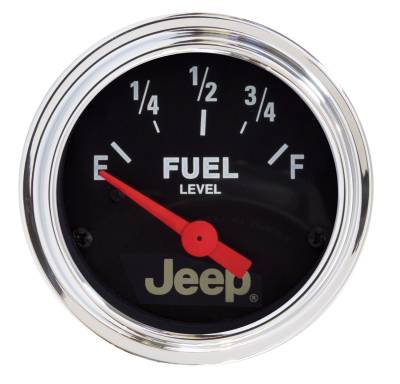 Auto Meter Gauge; Fuel Level; 2 1/16in.; 0E to 90F; Elec; Jeep 880243