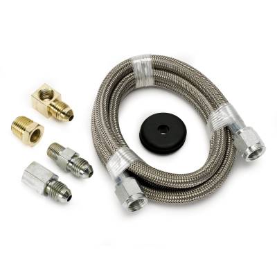Auto Meter Line; Braided Stainless Steel; #4 Dia.; 4ft. Length;-4AN and 1/8in. NPTF fitting 3229