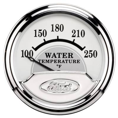 Auto Meter Gauge; Water Temp; 2 1/16in.; 100-250deg. F; Electric; Ford Masterpiece 880353
