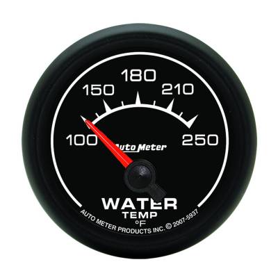 Auto Meter Gauge; Water Temp; 2 1/16in.; 100-250deg. F; Electric; ES 5937
