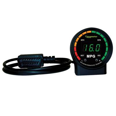 Auto Meter - Auto Meter Gauge; Fuel Economy; 2in.; RPM/MPH/Inst/Avg MPG; Digital; OBDII; Ecometer II 9105 - Image 1