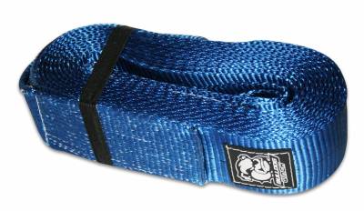 Bulldog Winch Recovery Strap 4" x 30ft, 40,000lb BS polyester 20031