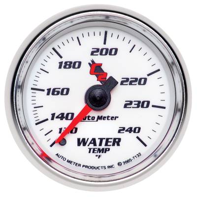 Auto Meter Gauge; Water Temp; 2 1/16in.; 120-240deg. F; Mechanical; C2 7132